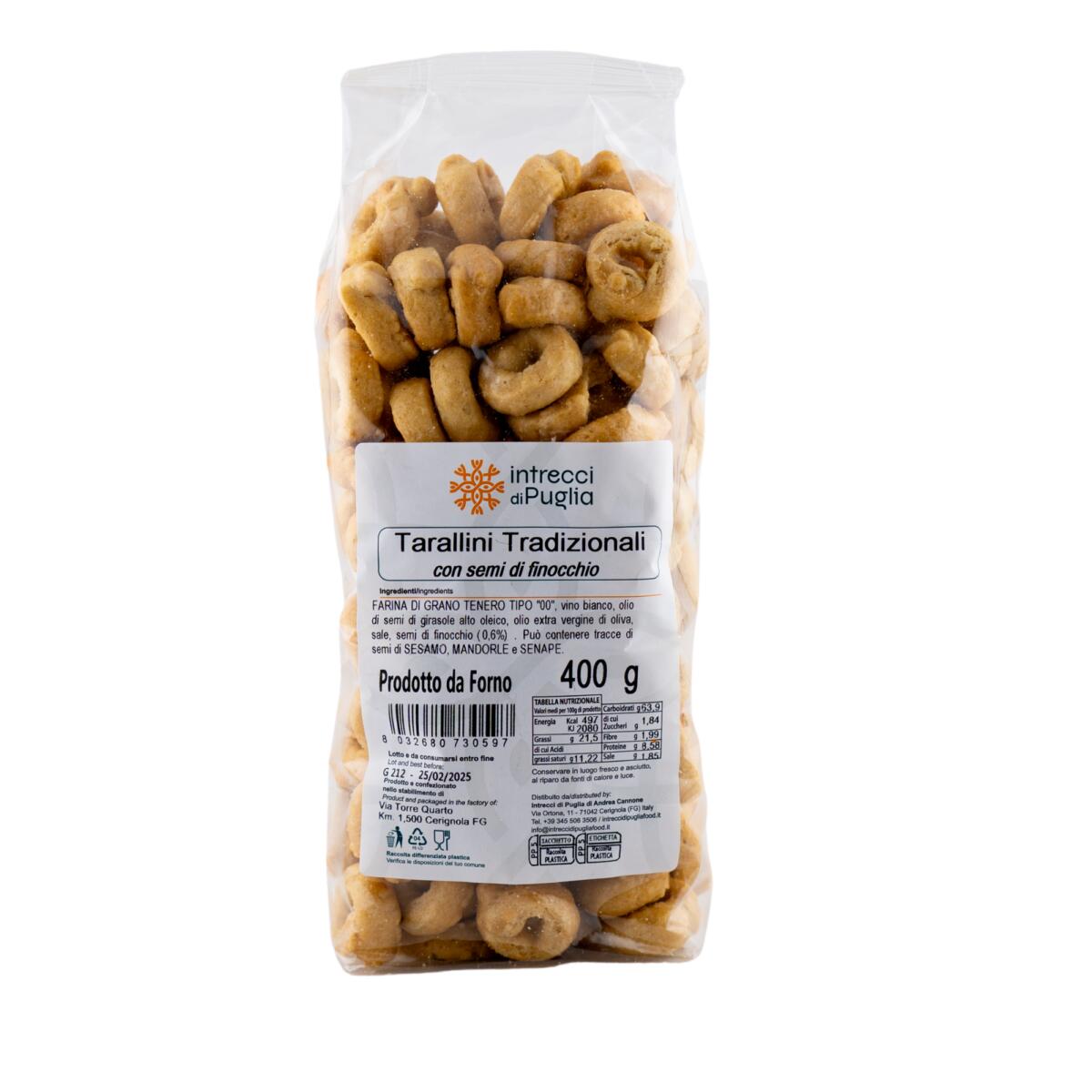 Tarallini pugliesi tradizionali - 400g