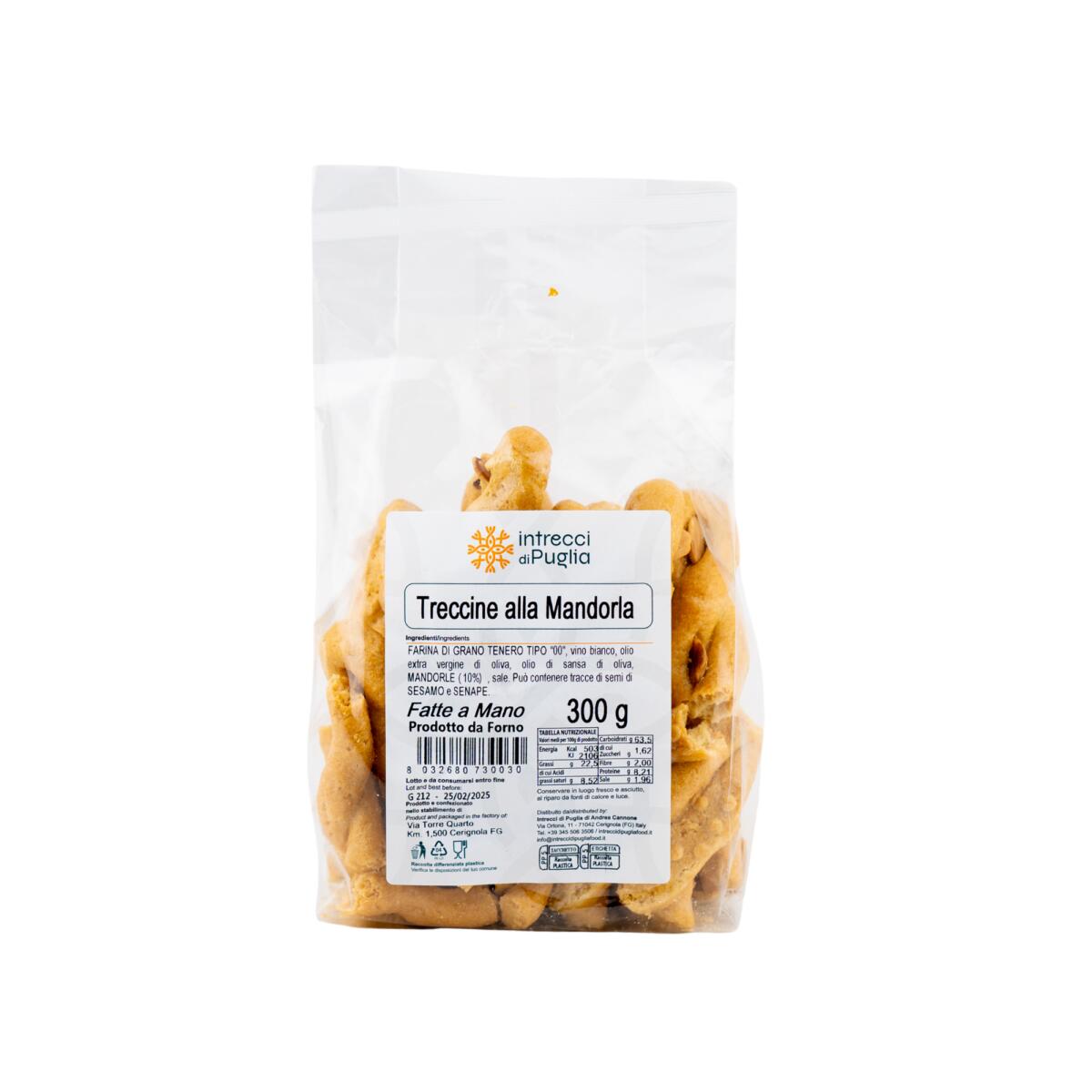 Treccine alle mandorle - 300g