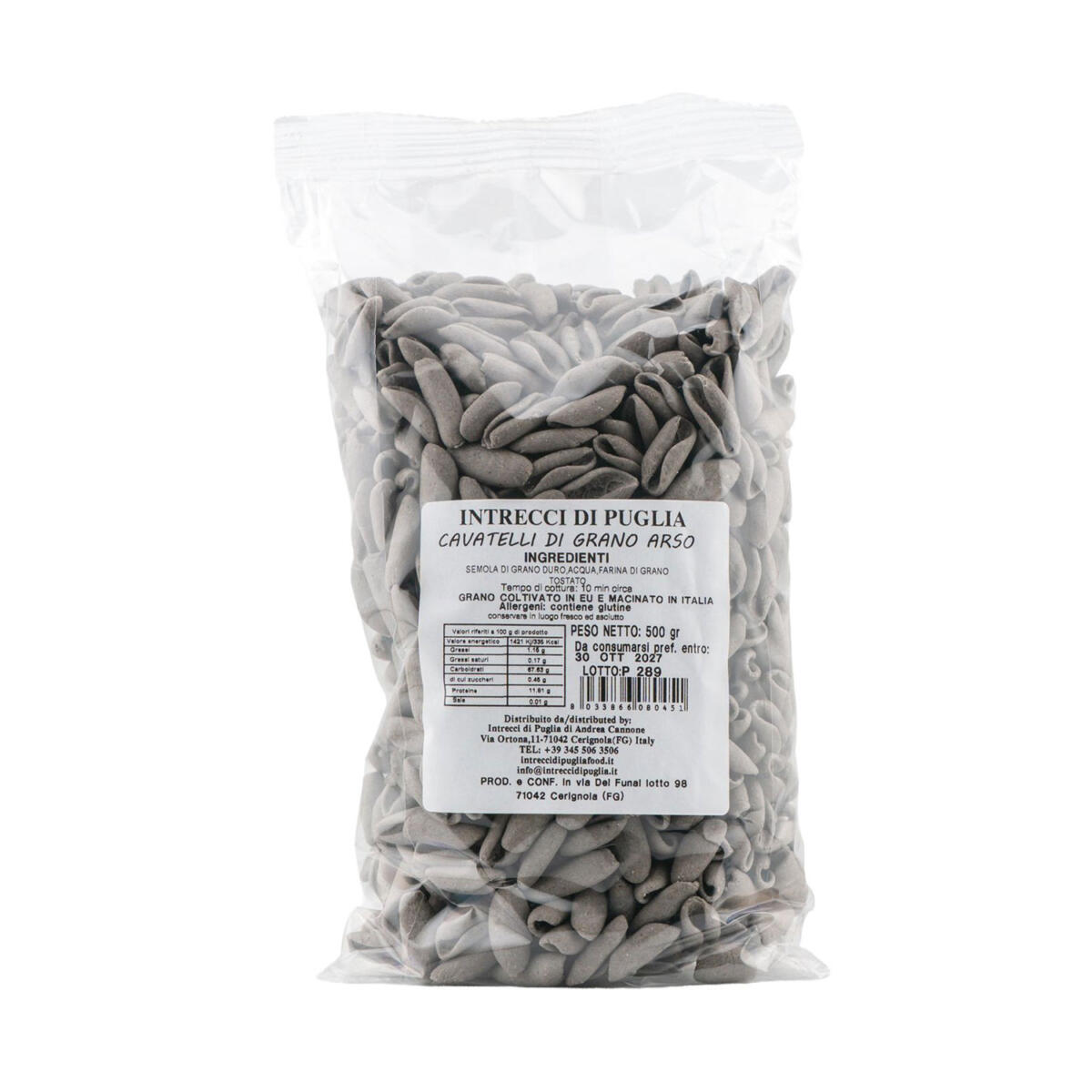 Cavatelli Pugliesi di Grano Arso - 500g