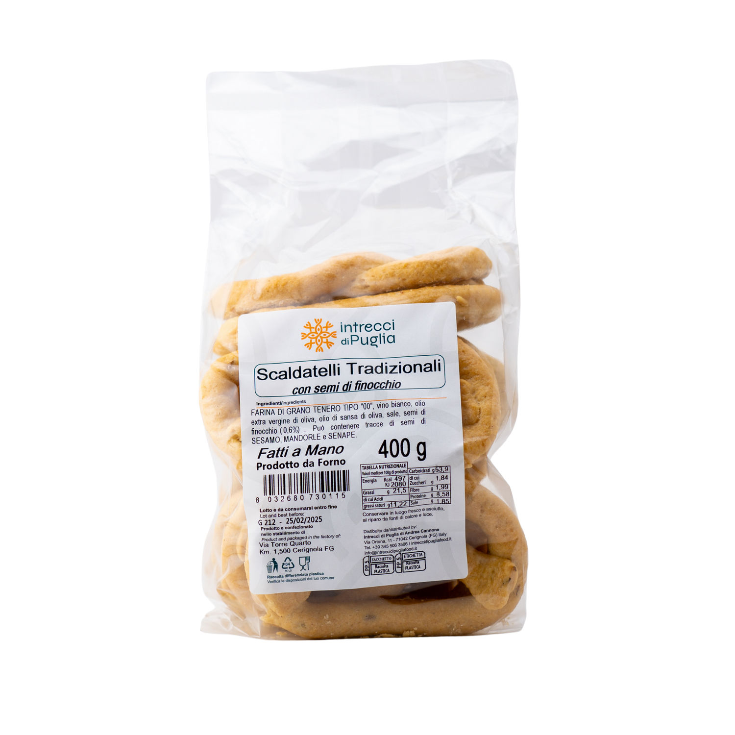 Scaldatelli (12 gusti) – 400g